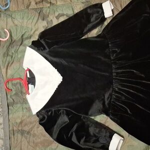Vintage Rare Editions Wednesday Girl Velour Dress 6X
